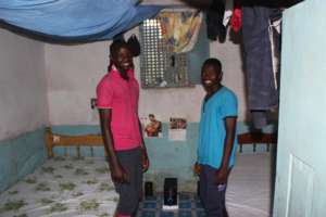 Two young men who are now living independently
