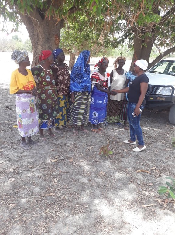 Cooperative members greeting CBG coordinator