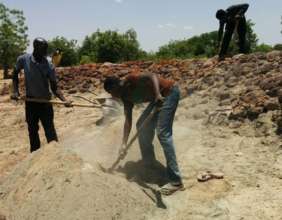 Construction of Basin in February in Kamsi