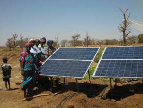 Irrigation solar power system in Djomga