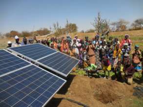 Irrigation solar power system in Djomga