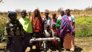 Women trained to operate the irrigation system