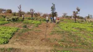 Solar power sprinkler irrigation system, Djomga