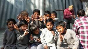 Children in their thermal wear at Street Smart