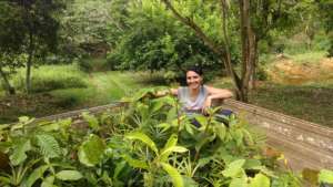 Arielle and 500 tree seedlings enjoying the ride