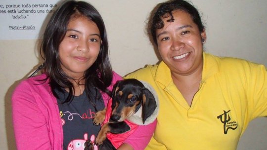 Saida, Tasha and Dona Mari our social worker