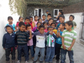 The Junior sponsorship kids visiting