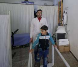 Finally able to walk (Copyright: Islamic Relief)