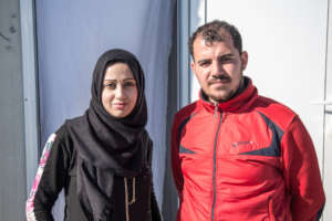 Marwa and Odey had to flee from the war in Syria