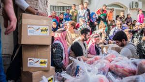 Food distribution in Jordan