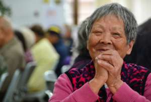 Yuet Sim at the Food Angel community centre