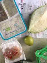 Delivered outreach meal with fruits and veggies