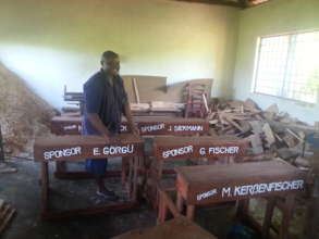 Ishmael at the Furniture Workshop