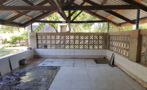 Tiling dining room floor