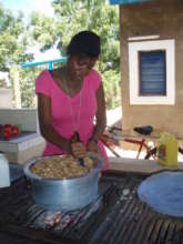 Cooking lunch