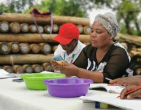 June counting the proceeds from SHG for the group!