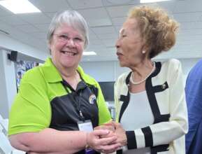 Louise and the First Lady of South Africa!