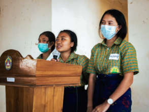 EBPP girl makes presentation to the goverment