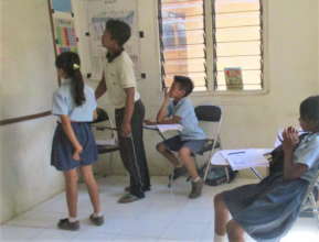 EBPP children study hard for the exams