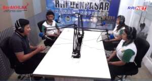 Invited to Indonesian Radio Station in Denpasar