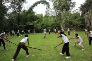 Leadership training at Bali Woso Outbound camp