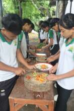 Students Enjoying Health Cooking Program
