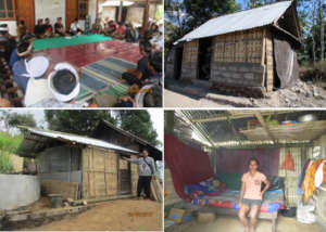 Temporary homes for earthquake victims