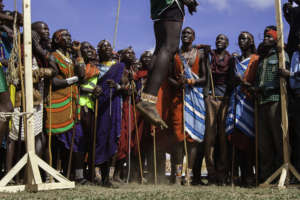 High jump at the Maasai Olympics (Gurveer Sira)