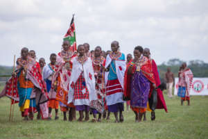 Women attending the Maasai Olympics
