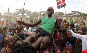 Maasai Olympics - Winners Celebration