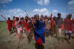 Maasai Olympics - Winners Celebration