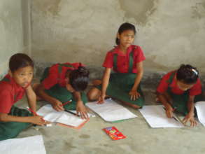 Indigenous Children With Their Study