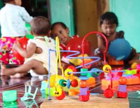 Play time in Baby Care Program