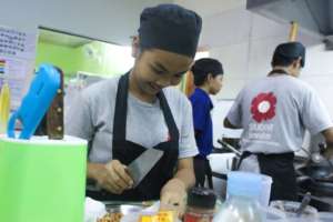 Sandan, vocational training restaurant