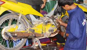 Learning motorbike repair