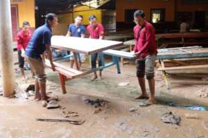 Cleaning up after flooding