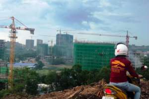 Much new construction in the city