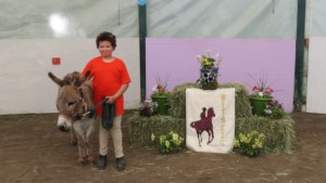 A portrait with Mr. Jingles, the Donkey