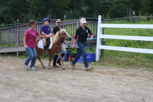 Volunteers run the course every day.