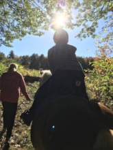 Riding towards the May Sunshine!