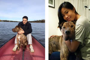 Omar enjoying life with his new family.
