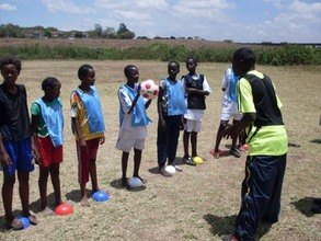 Soccer clinic session