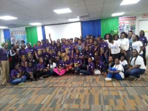 Vocational training participants with SCB Staff