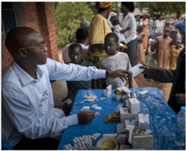 Dispensing Medicine in Uganda
