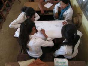 Girls Drawing Ovary