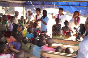 teaching the children on proper hygiene