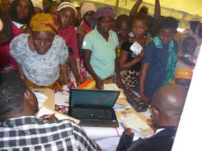 Medical team attending to the Idps