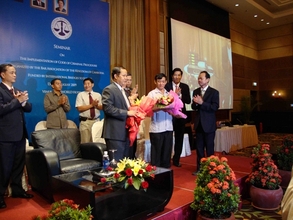 Government officials and representatives of the Bar Association