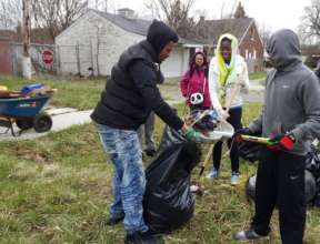 TYC Youth Osborn Neighborhood Clean-Up