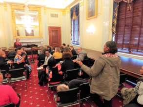 Telling Our Story to Senator Debbie Stabenow.